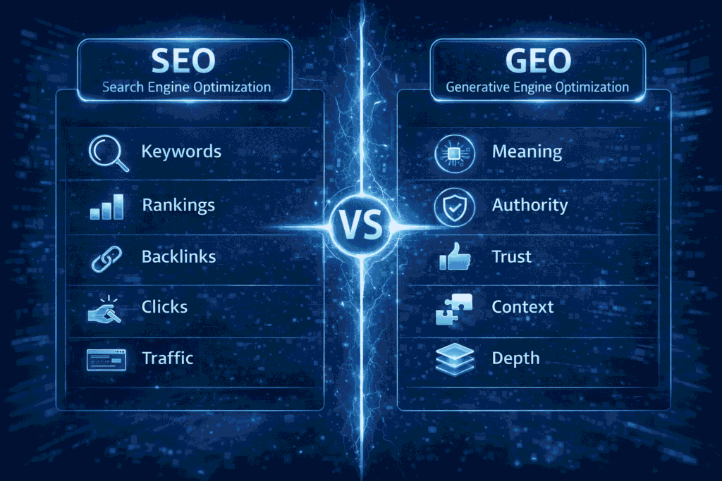 SEO vs GEO